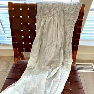 Pottery Barn Organic Cotton Window Curtains/Drapes Color Light Grey